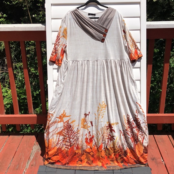 NWT just fashion now maxi fall dress size 2XL - Picture 2 of 16